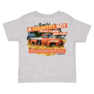 Country Boy Short Sleeve Kids Tee (D)