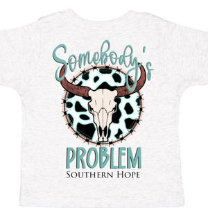 Somebody’s Problem (Ash) ADULT Short Sleeve Tee