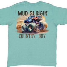 Load image into Gallery viewer, Mud Slingin’ Country Boy Short Sleeve Kids Tee (D)
