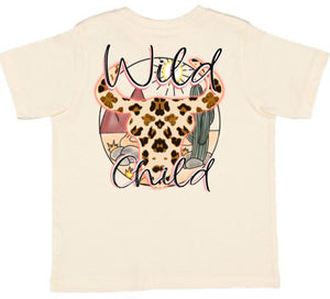 Wild Child Short Sleeve Girls Tee (D)