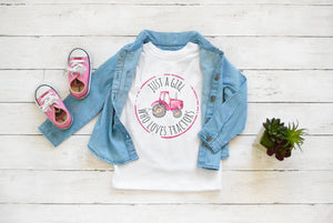 Just a Girl Short Sleeve Kids Tee (D)