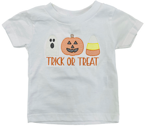 Trick or Treat Embroidered Tee