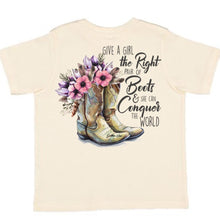 Load image into Gallery viewer, Give a Girl Short Sleeve Kids Tee (D)
