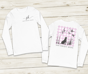 Bird Dog Long Sleeve Girls Tee (D)